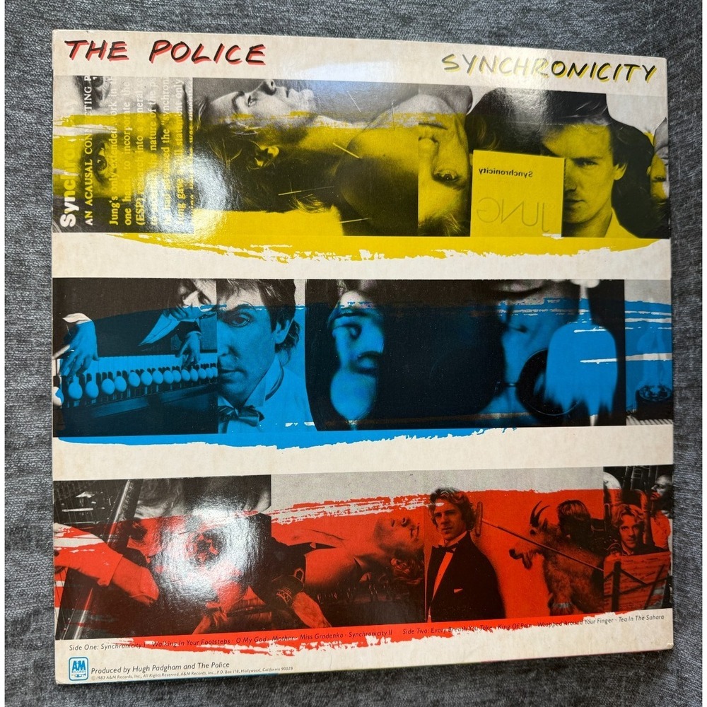 THE POLICE SYNCHRONICITY 1983 VINYL LP SP3735 W/SHRINK